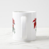 Weihnachts-Poinsettias China Tasse (Rückseite)