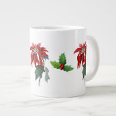 Weihnachts-Poinsettias China Tasse (Vorderseite Rechts)