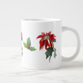 Weihnachts-Poinsettias China Tasse (Rechts)