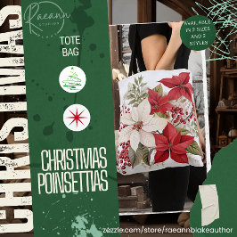Weihnachts-Poinsettias Tote-Tasche Tasche