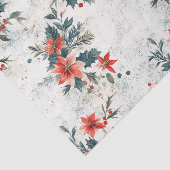 Weihnachts-Poinsettias und Foliage Seidenpapier (Ausschnitt)