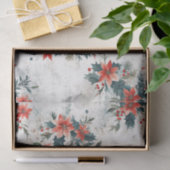 Weihnachts-Poinsettias und Foliage Seidenpapier (Geschenk)