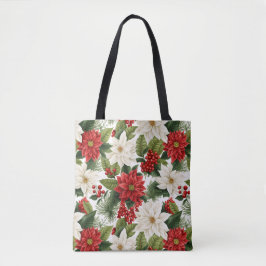 Weihnachts-Poinsettie – Florales Holiday-Design Tasche