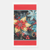 Weihnachts-Poinsettie  Serviette (Vorderseite)