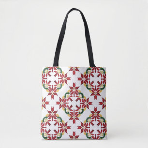 Weihnachts-Poinsettien-Tragetasche Tasche