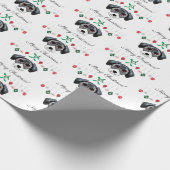 Weihnachts-Pointer Geschenkpapier (Ecke)