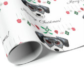 Weihnachts-Pointer Geschenkpapier (Rolleneckpunkt)
