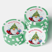 Weihnachts-Poker-Chips Gnome mit Geschenken Pokerchips (Stapel)