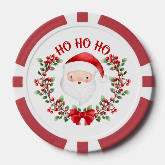 Weihnachts Poker Chips Niedlich Name der Weihnacht (Vorderseite)