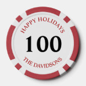 Weihnachts Poker Chips Niedlich Name der Weihnacht (Rückseite)
