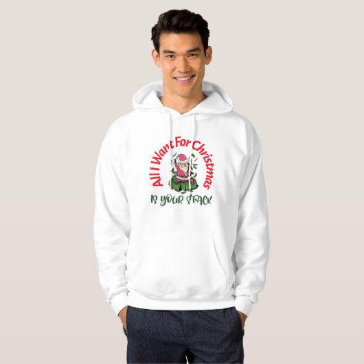 Weihnachts-Poker Hoodie (Vorne ganz)