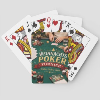 Weihnachts Poker Turnier Spielkarten