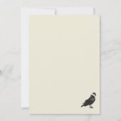 Weihnachts-Poker und Game Night Crow Einladung (Rückseite)