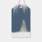 Weihnachts-Polar-Bären-Familiengeschenktasten Geschenkanhänger (Rückseite)