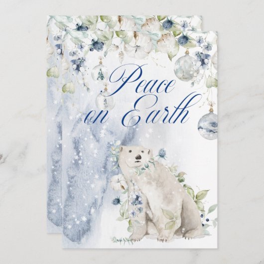 Weihnachts-Polar-Bären Grünschnee (Vorne/Hinten)