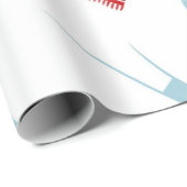 Weihnachts-Polar-Bären mit rotem Pullover Geschenkpapier (Rolleneckpunkt)