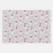 Weihnachts-Polar-Bären präsentiert Geschenkpapier Set (Vorderseite 3)