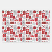 Weihnachts-Polar-Bären präsentiert Geschenkpapier Set (Vorderseite 2)