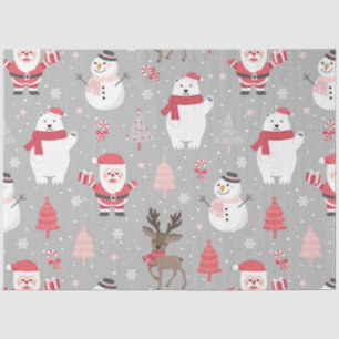 Weihnachts-Polar-Bären-Serie Design 10 Seidenpapier