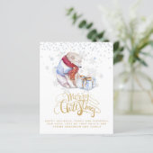 Weihnachts-POLAR-BEAR-Haushaltsjahr im Überprüfung (Stehend Vorderseite)