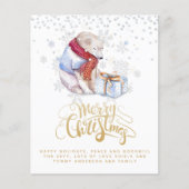 Weihnachts-POLAR-BEAR-Haushaltsjahr im Überprüfung (Vorderseite)