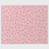 Weihnachts-Polka-Dots Geschenkpapier (Flach)