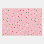 Weihnachts-Polka-Dots Geschenkpapier Set (Vorderseite 3)