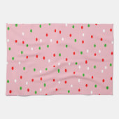Weihnachts-Polka-Dots Geschirrtuch (Horizontal)
