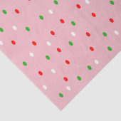 Weihnachts-Polka-Dots Seidenpapier (Detail)