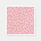 Weihnachts-Polka-Dots Serviette (Vorderseite)