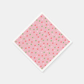 Weihnachts-Polka-Dots Serviette (Ecke)