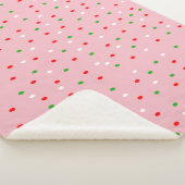 Weihnachts-Polka-Dots Sherpadecke (3/4)