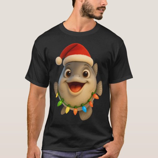 Weihnachts-Pompano-Fisch T-Shirt (Vorderseite)