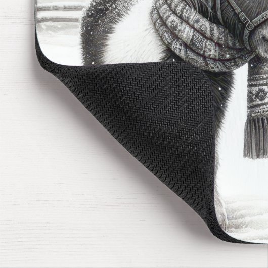 Weihnachts Pony und Bunny Mousepad (Ecke)