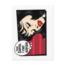 Weihnachts-Pop-Art-Mädchen-Santa-Ich-kann-es-erklä