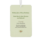 Weihnachts-Pop von | Business Marketing Vielen Dan Autolufterfrischer (Rückseite)