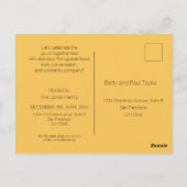 Weihnachts-Portugiesische Party Einladung Postkarte (Rückseite)