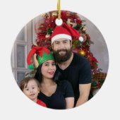 Weihnachts Portugiesischer Stab und blauer Fliesen Keramik Ornament (Hinten)