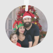 Weihnachts Portugiesischer Stab und blauer Fliesen Ornament (Rückseite)