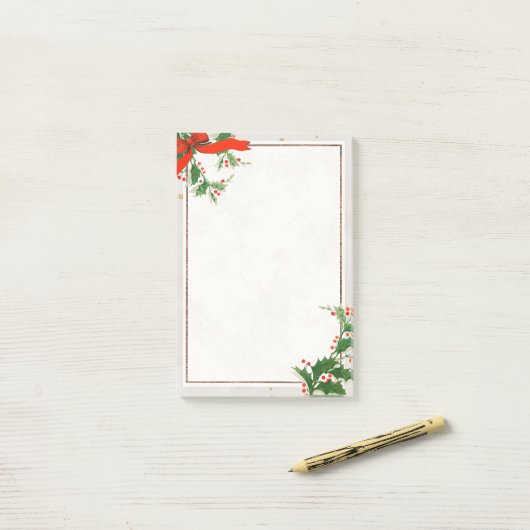 Weihnachts Post-it Klebezettel (Auf Schreibtisch)