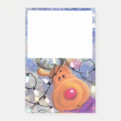 Weihnachts Post it Notes mit Happy Rentier Post-it Klebezettel (Vorderseite)