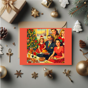 Weihnachts-Poster der 40er Jahre Weihnachtskarte Karte