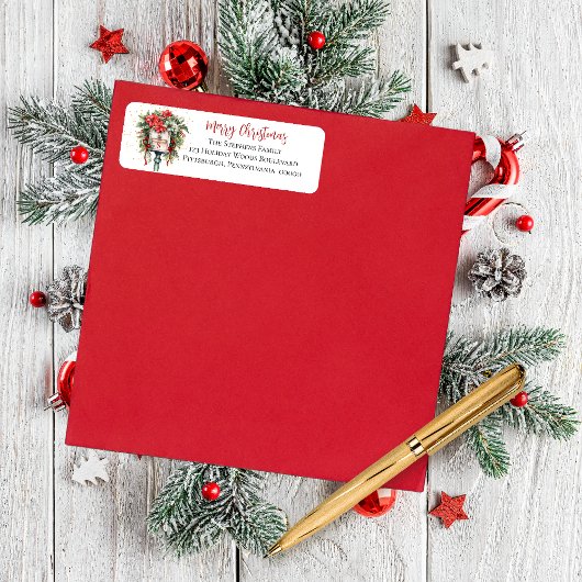 Weihnachts-Postfach Floral Monogram