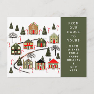Weihnachts-Postkarte Feiertagspostkarte