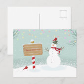 Weihnachts-Postkarte Feiertagspostkarte (Vorne/Hinten)