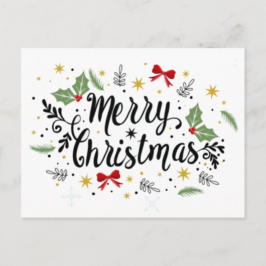 Weihnachts-Postkarte - Frohe Weihnachten (Vorderseite)