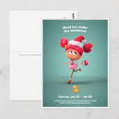 Weihnachts-Postkarte für Krebs Postkarte (Vorne/Hinten)