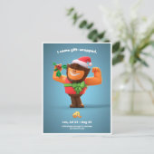 Weihnachts-Postkarte für Leo Postkarte (Stehend Vorderseite)