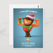 Weihnachts-Postkarte für Leo Postkarte (Vorne/Hinten)