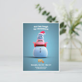 Weihnachts-Postkarte für Scorpio Postkarte (Stehend Vorderseite)